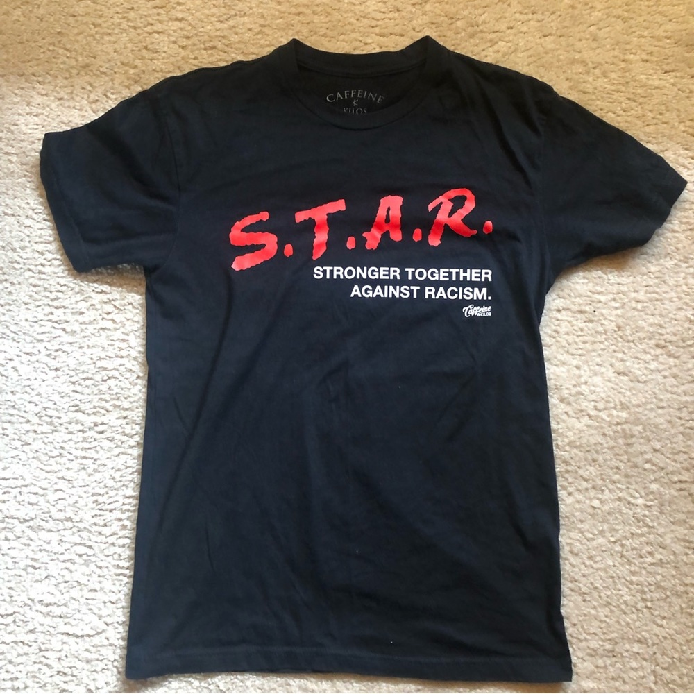 EUC Caffeine & Kilos black T-shirt